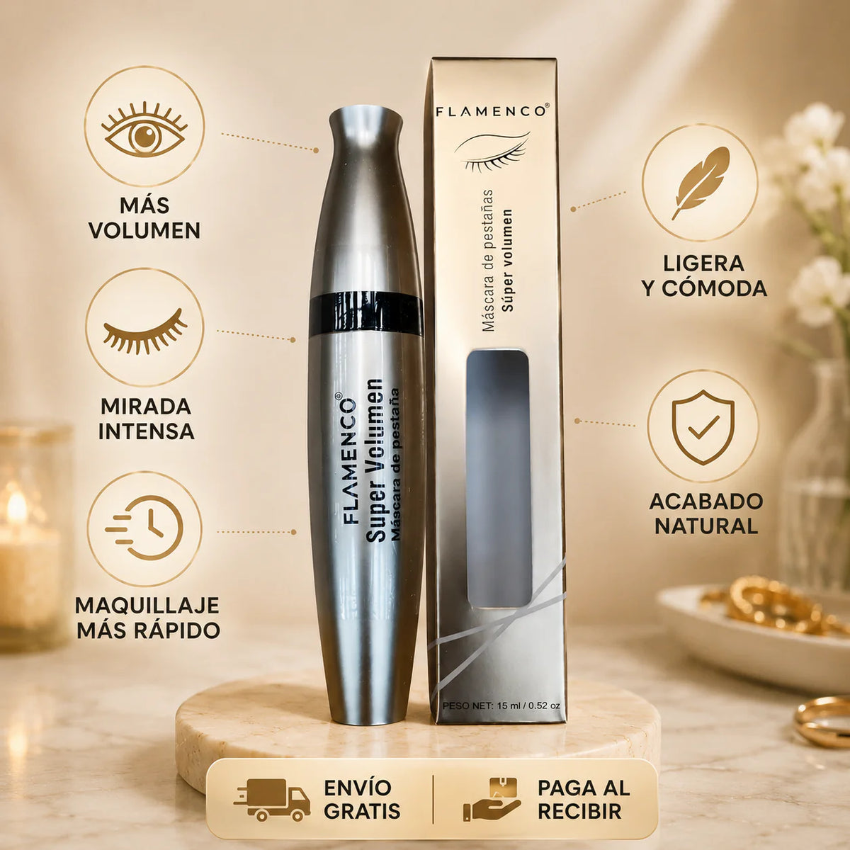 FLAMENCO® Super Volumen - 2 pack Máscara de pestaña