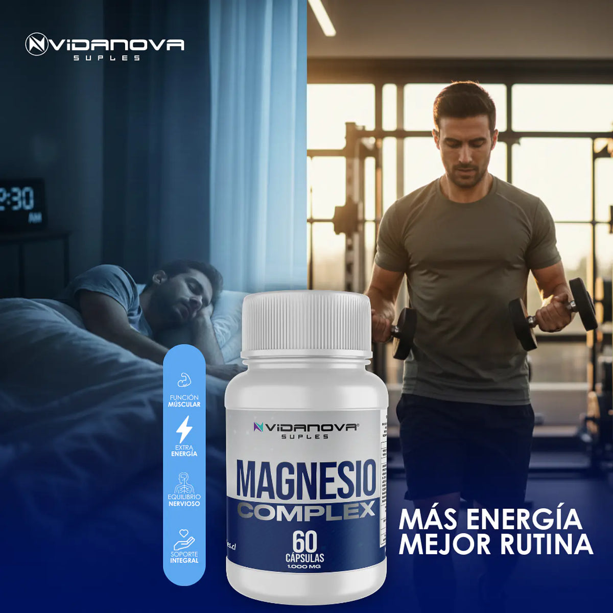 Magnesio Complex 3en1 — Bisglicinato + Malato + Citrato de Magnesio