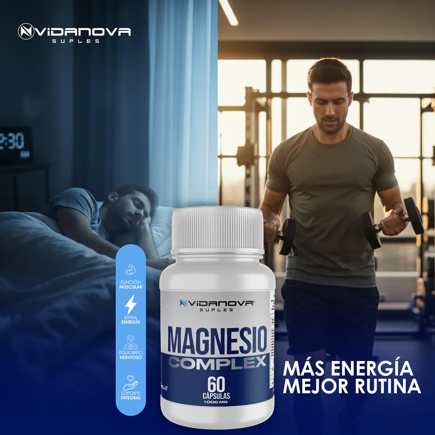 Magnesio Complex 3en1 — Bisglicinato + Malato + Citrato de Magnesio