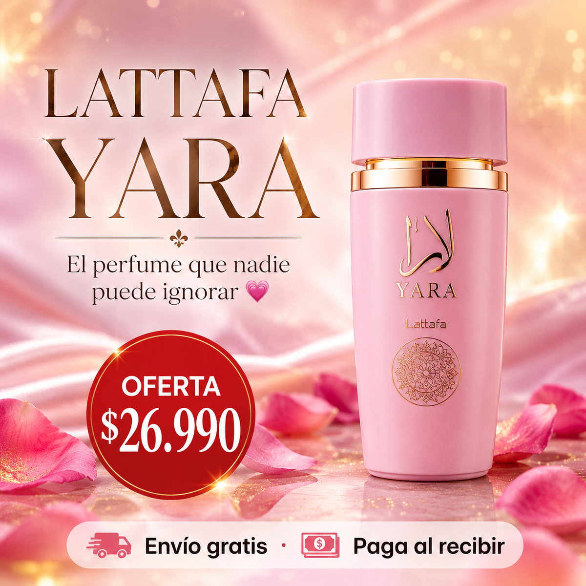 💗 Lattafa Yara Eau de Parfum — Perfume Femenino 100ml | Dulce, Sofisticado e Irresistible