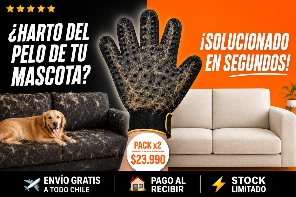 Guante Quitapelos para Mascotas 🐾