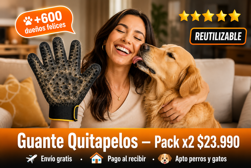 Guante Quitapelos para Mascotas 🐾