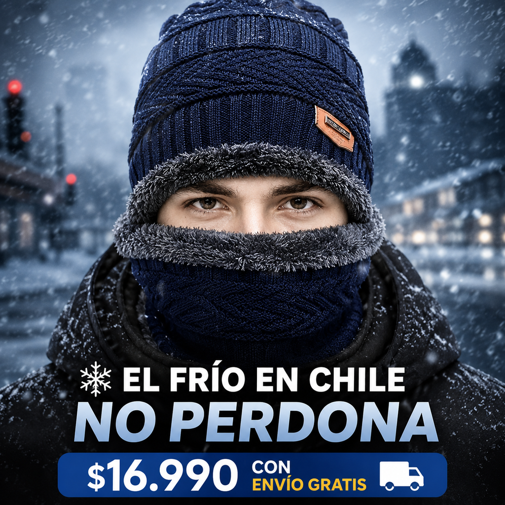 🧣 Set Gorro + Bufanda con Forro Polar — Abrígate Este Invierno