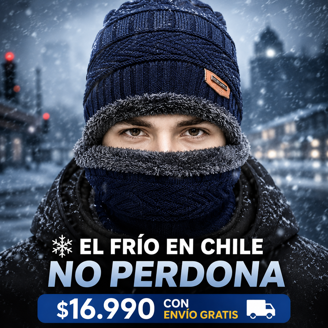 🧣 Set Gorro + Bufanda con Forro Polar — Abrígate Este Invierno