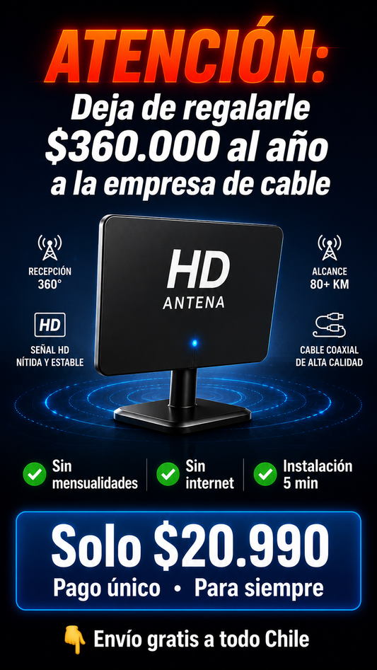 📡 Antena TV Digital HD — Canales Gratis Sin Pagar Mensualidad