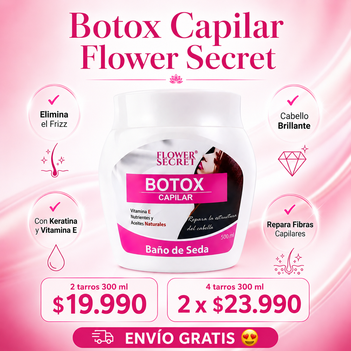 BOTOX CAPILAR BAÑO DE SEDA 500ml