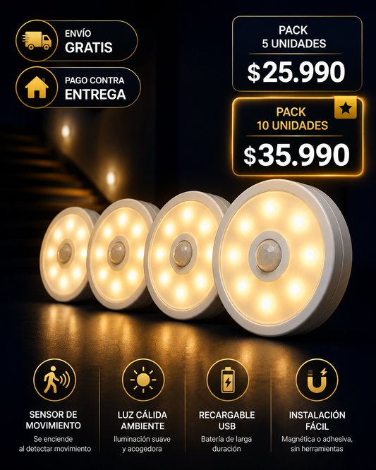 5 PACK LED SENSOR automaticas
