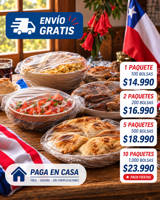 COMBO: JUEGO BOLSAS PLASTICAS X50 UNDS