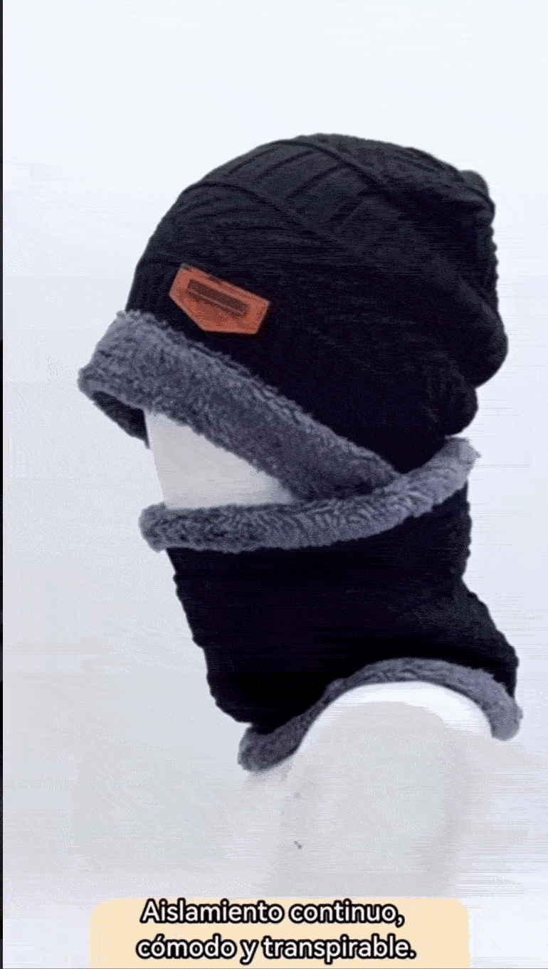 Set gorro bufanda térmico