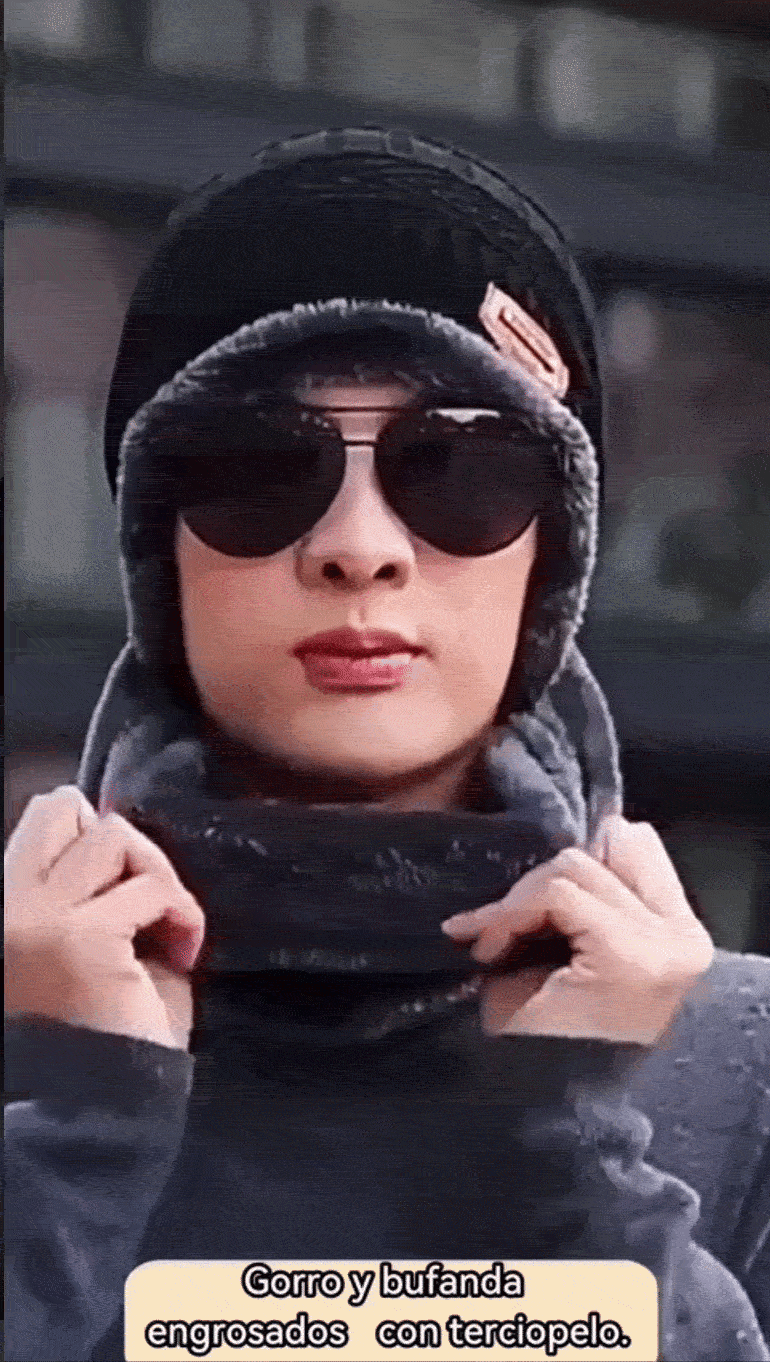 🧣 Set Gorro + Bufanda con Forro Polar — Abrígate Este Invierno