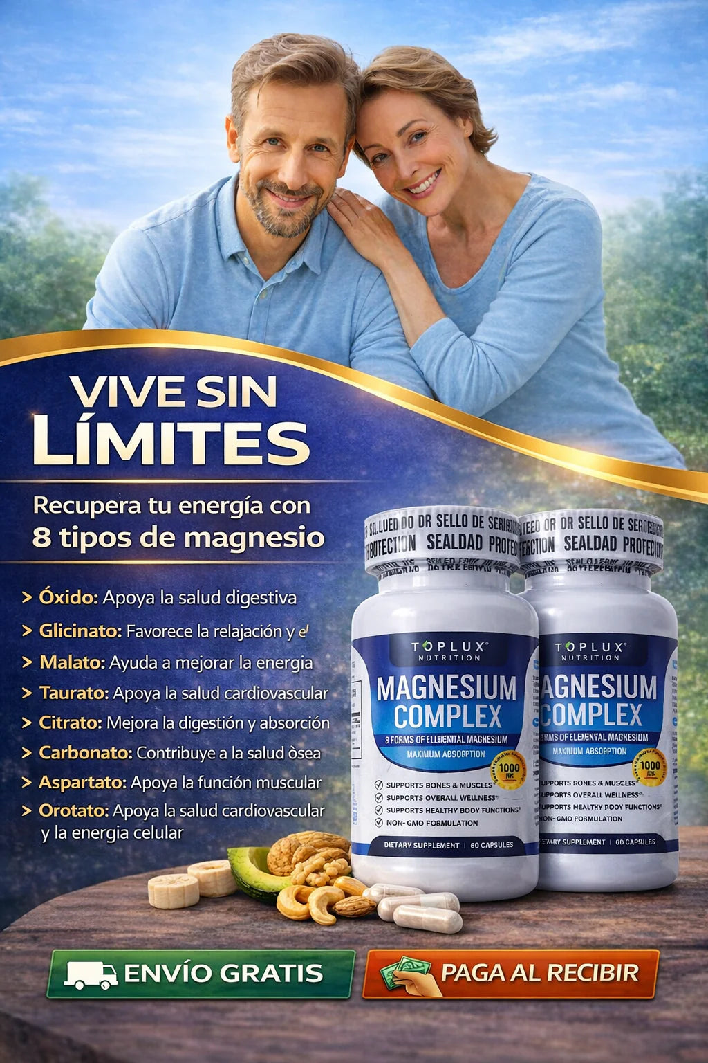 MAGNESIO COMPLEX USA 8 ELEME 1000 MG USA