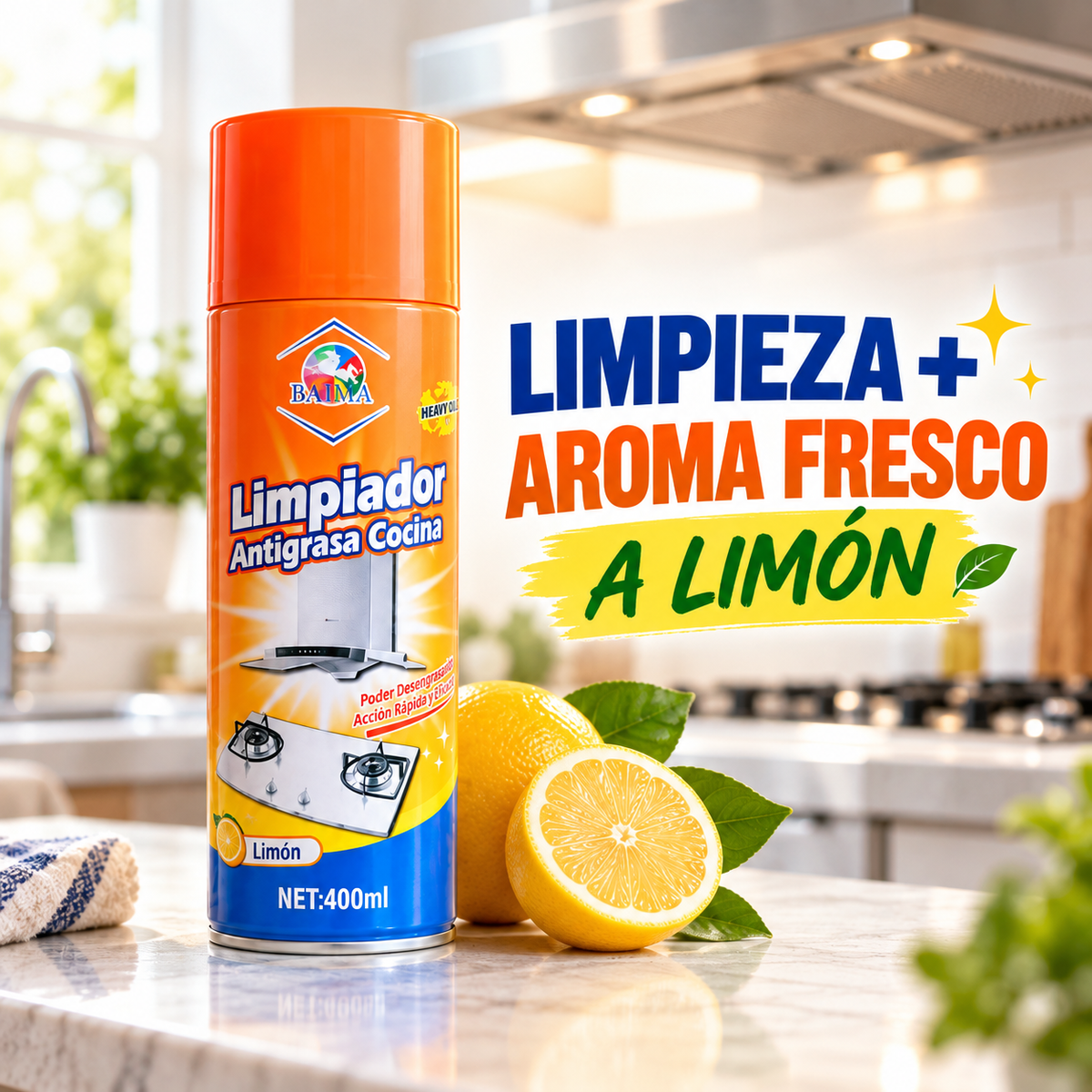 B -  ESPUMA ANTI GRASA NARANJA